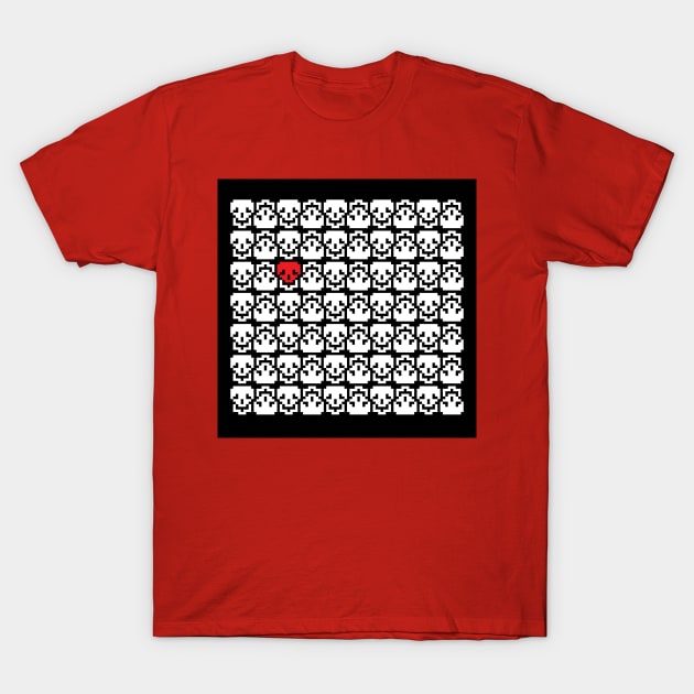 Skulls and Heart T-Shirt by gamestoned